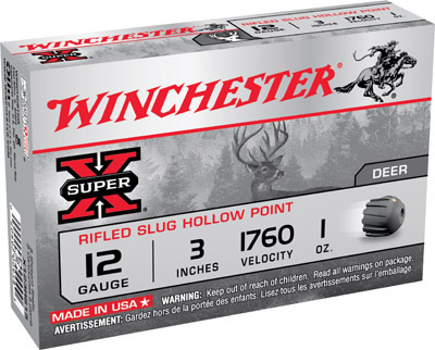12 Gauge 3 inch 1 oz Slug (5), Winchester